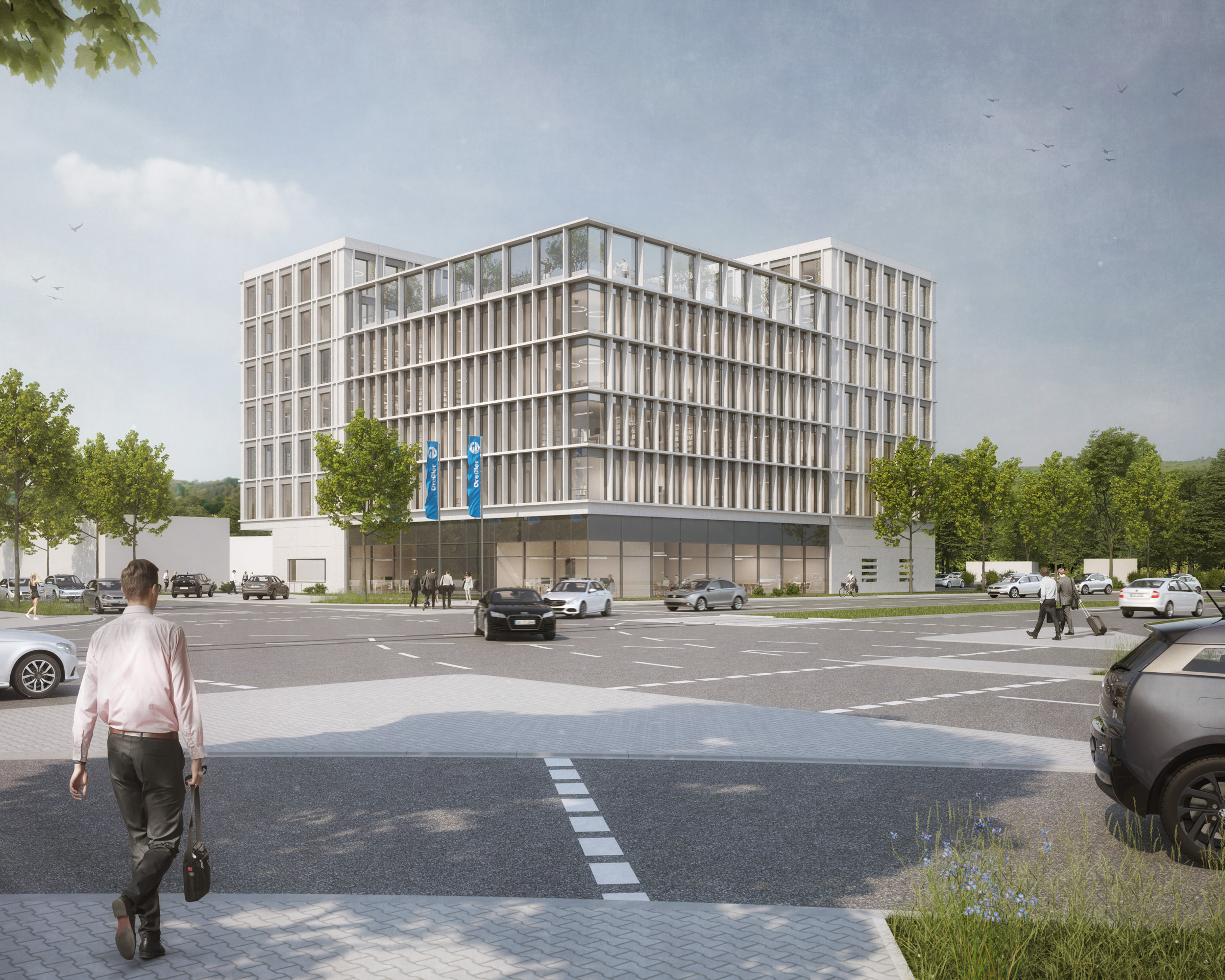 Bürohausneubau am Großmarkt Karlsruhe